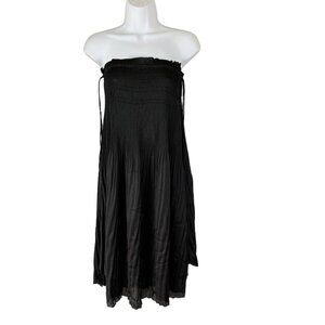 Rachel Zoe Black Pleated Mini Dress NWT M Little Black Dress